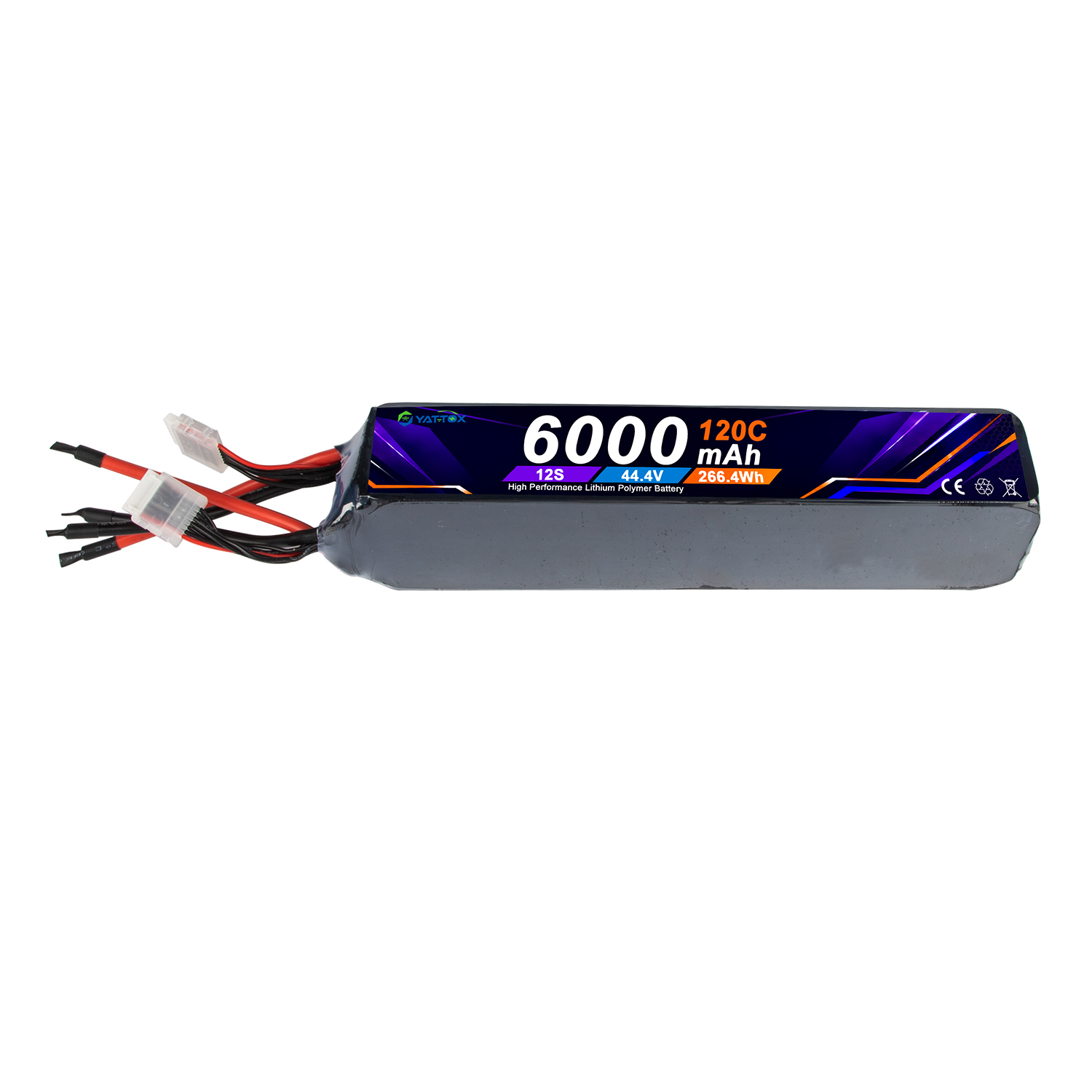 Rc Helicopter Large - بطارية ليثيوم بوليمر Yattox 12S 6000