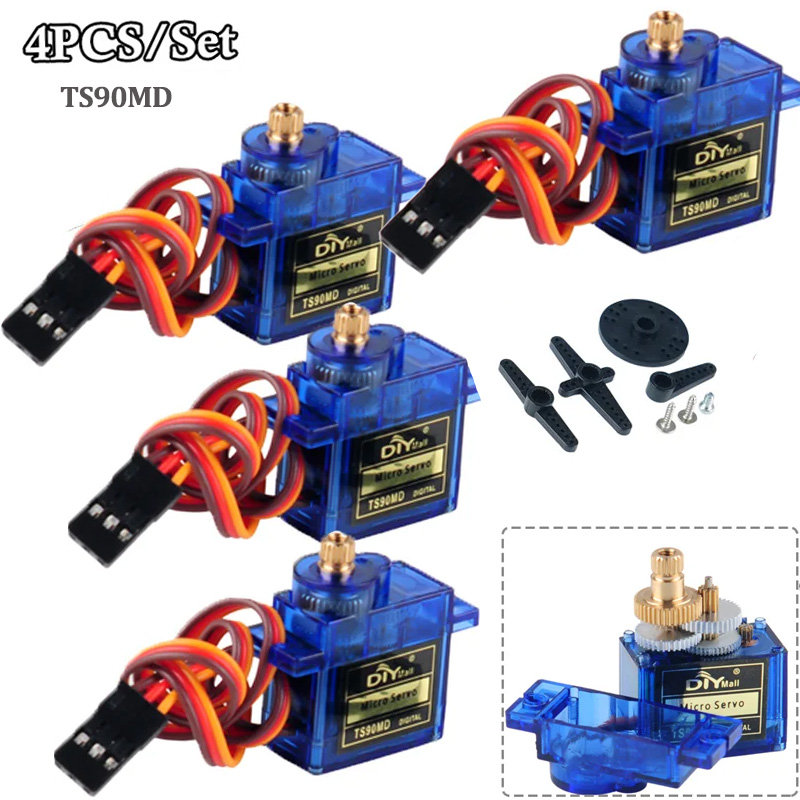 Rc Helicopter Servo - 4 قطع محرك سيرفو رقمي صغير