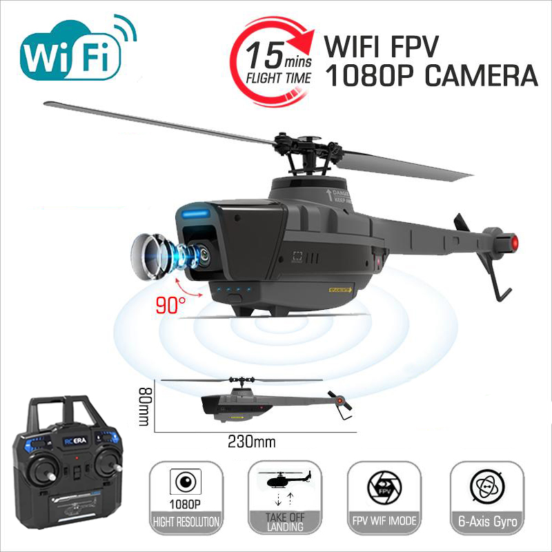 Rc Helicopter Gyro - طائرة مروحية C128 2.4G RC 4