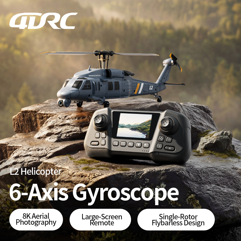Rc Helicopter Single Rotor - طائرة هليكوبتر عسكرية طراز أباتشي 4DRC