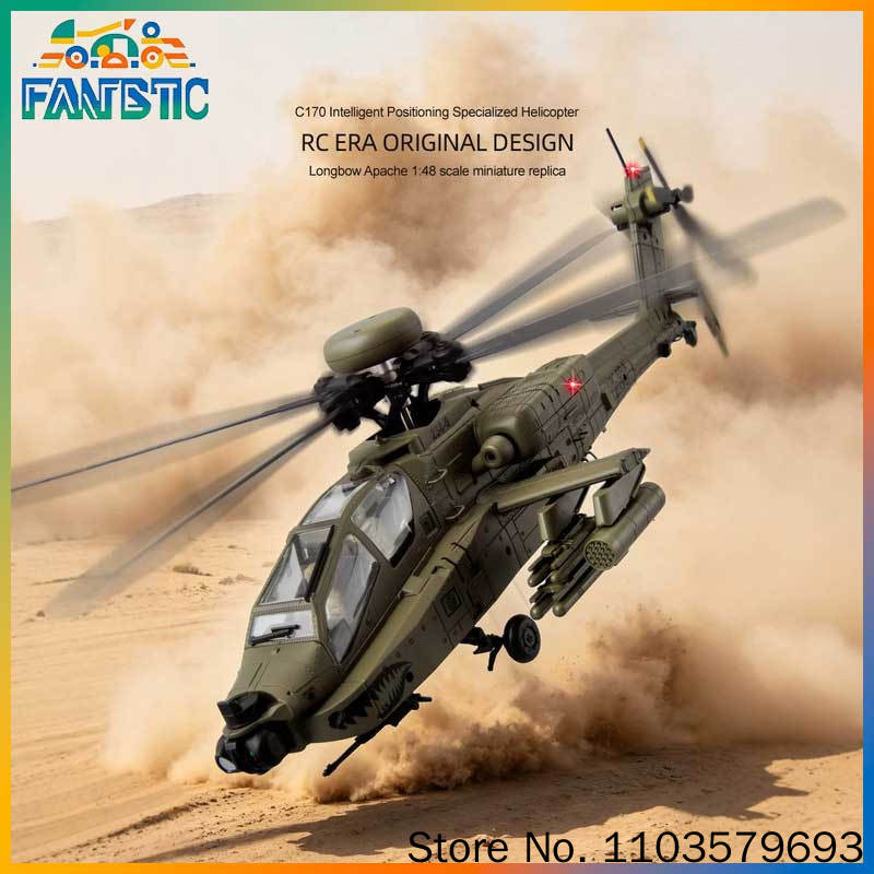 Rc Helicopter Single Rotor - طائرة هليكوبتر RC طراز AH-64D أباتشي