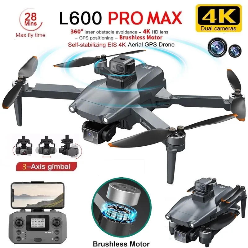 Rc Helicopter Electric - L600 PRO MAX GPS الطائرة بدون
