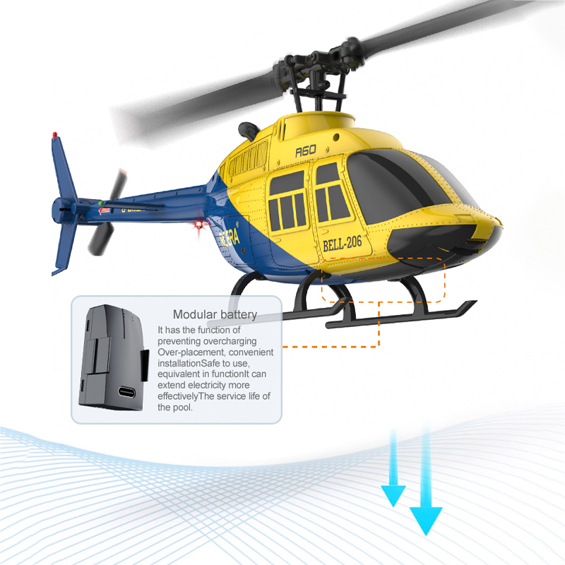 A60 RC هليكوبتر 2.4G 6-Aixs جي - مراجعة Rc Helicopter Large وسعره