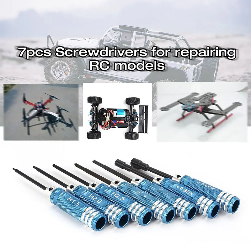 طقم مفكات سداسية معدنية للتحكم - مراجعة Rc Helicopter Tool Kit وسعره