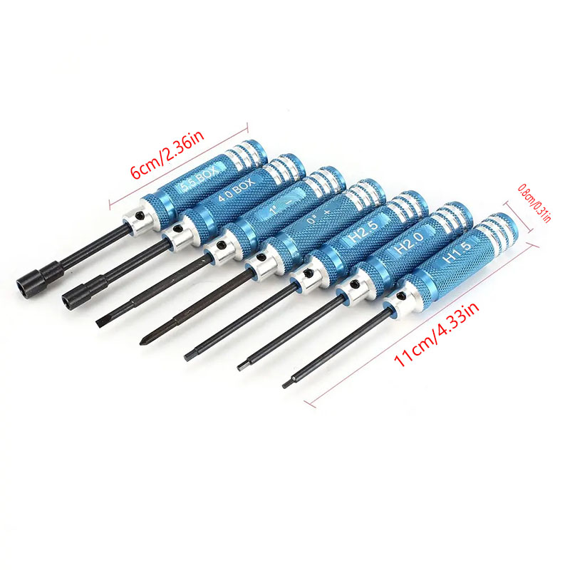 طقم مفكات سداسية معدنية للتحكم - مراجعة Rc Helicopter Tool Kit وسعره