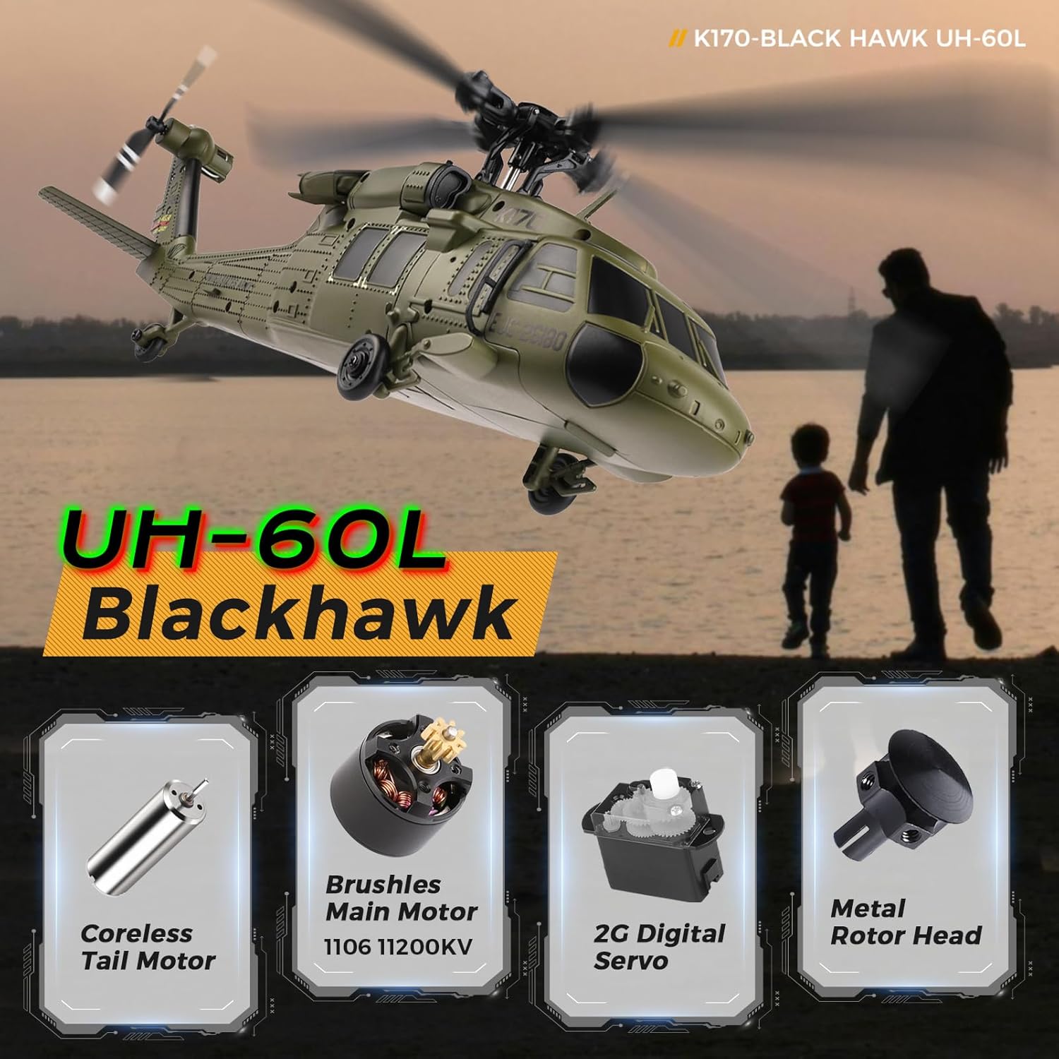 طائرة هليكوبتر WLtoys K170 بدو - مراجعة Rc Helicopter Gyro وسعره
