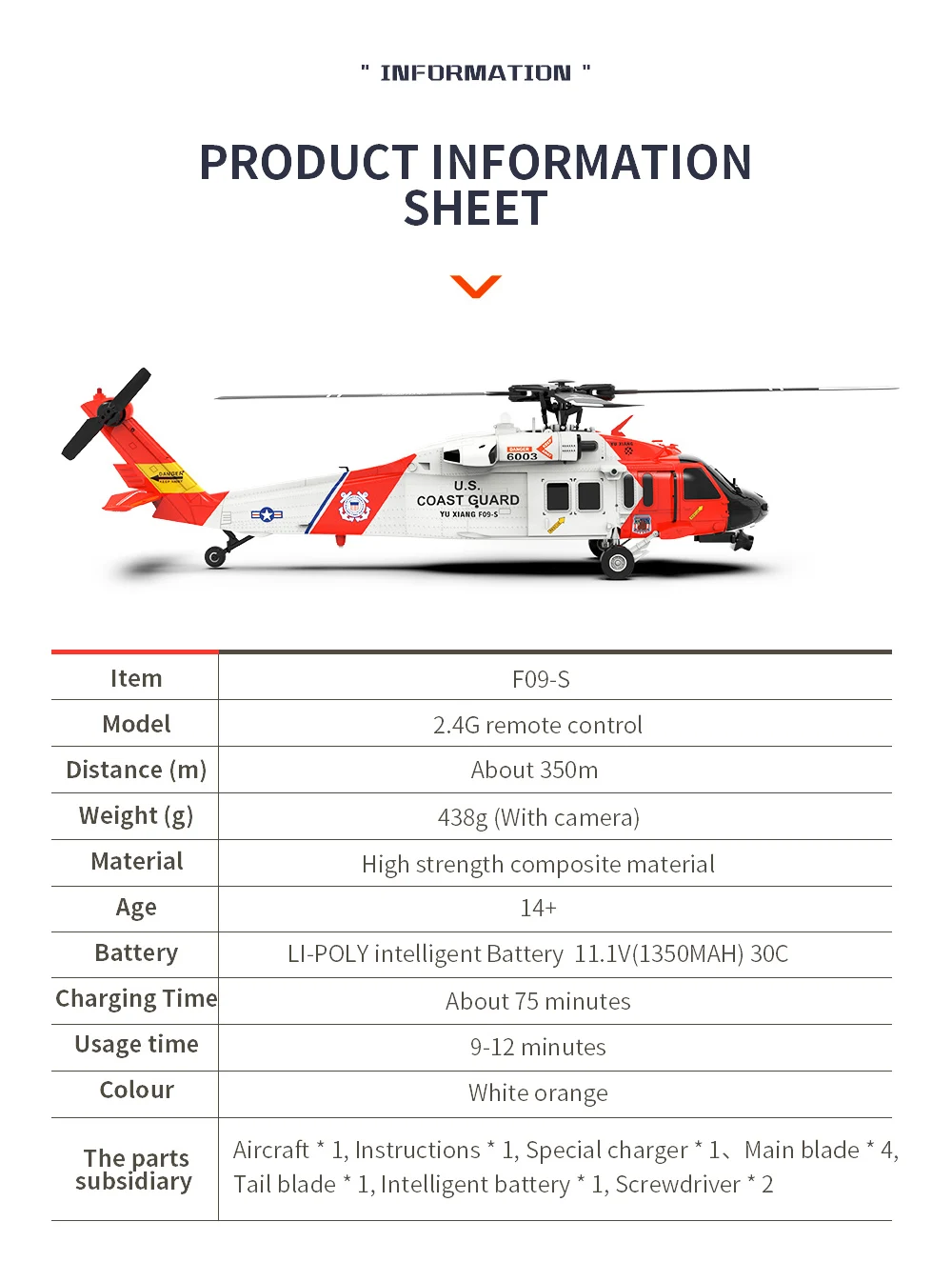 YU شيانغ F09-S بطارية 6CH UH60 - مراجعة Rc Helicopter Coaxial وسعره