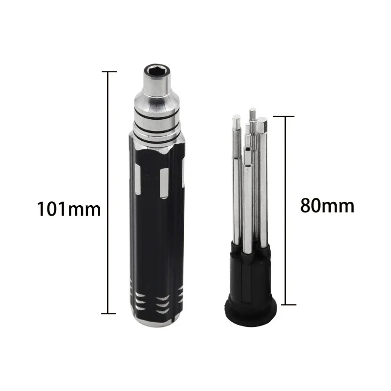 طقم مفكات سداسية 4 في 1 مقاس 1 - مراجعة Rc Helicopter Tool Kit وسعره