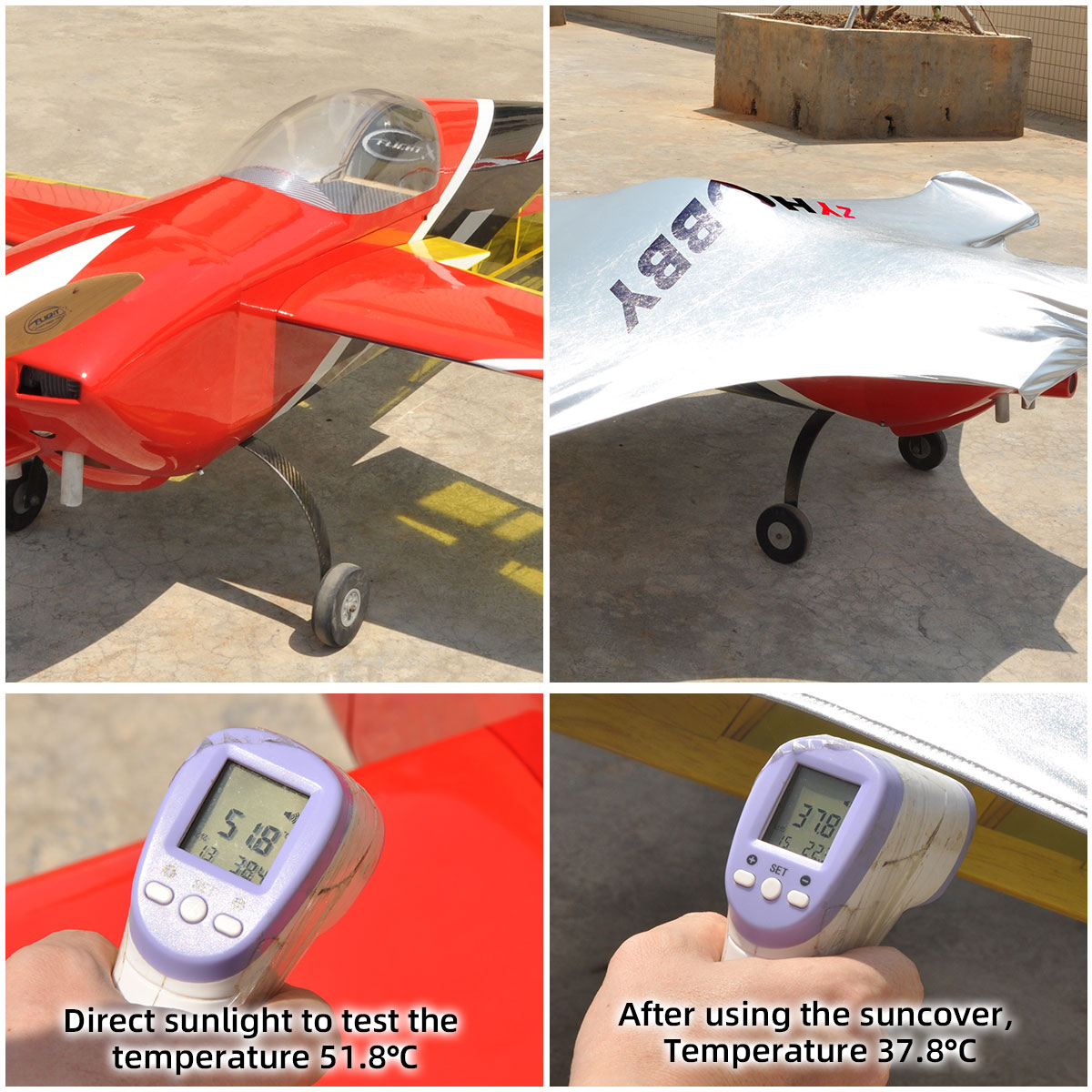 ZYHOBBY Suncover ظلة لنموذج طا - مراجعة Rc Helicopter Bag وسعره