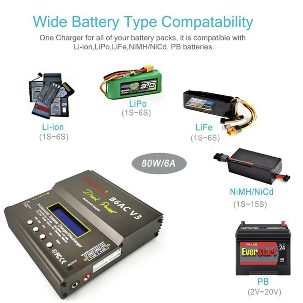 شاحن توازن IMAX B6AC V3 بقوة 8 - مراجعة Rc Helicopter Charger وسعره