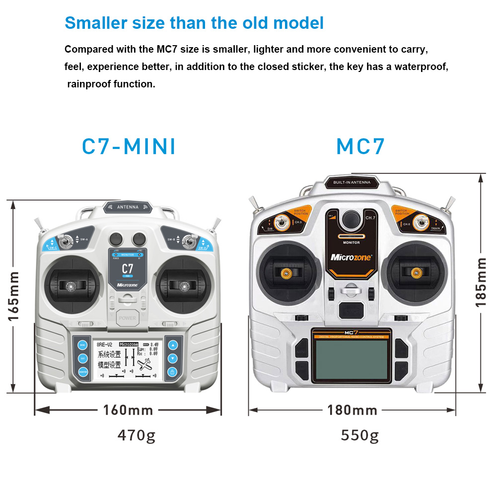 وحدة تحكم MicroZone MC7 C7 جها - مراجعة Rc Helicopter Mini وسعره