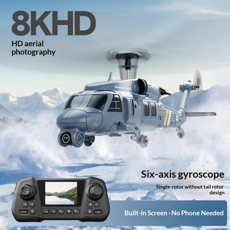 طائرة هليكوبتر 4DRC L2 RC مع ك - مراجعة Rc Helicopter Single Rotor وسعره